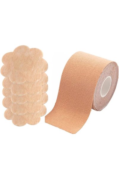 CACAZI شريط لاصق لرفع الثدي مقاوم للماء وغير قابل للانزلاق ومقاوم للعرق، شريط...