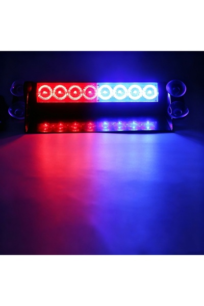 Choice Red Blue Red Blue 8 LED Strobe Light For Car 12V LED Emergency Signal ...