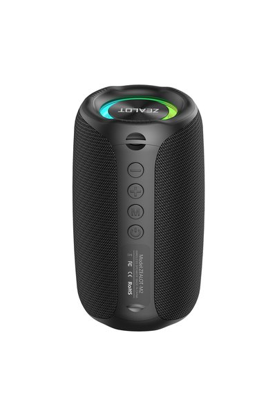 Bluejw مكبرات صوت ZEALOT M2 8 واط محمولة مقاومة للماء IPX7 مع إضاءة RGB وبطار...