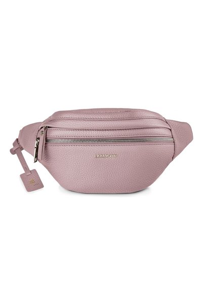 Lazarotti Bologna Leder Doppelreißverschluss Gürteltasche Crossbody Leder 25 cm