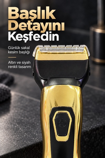 Clevora Saç Sakal Kesme Makinesi Ayarlanabilir Tarak Başlıklı
