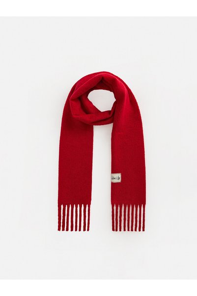 LC Waikiki Quality Pieces from Çelebi Store Women's Scarf with Slogan Embroidery