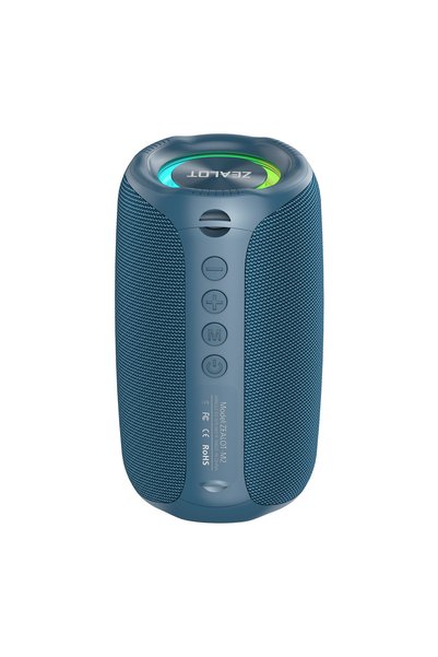 Bluejw مكبرات صوت ZEALOT M2 8 واط محمولة مقاومة للماء IPX7 مع إضاءة RGB وبطار...