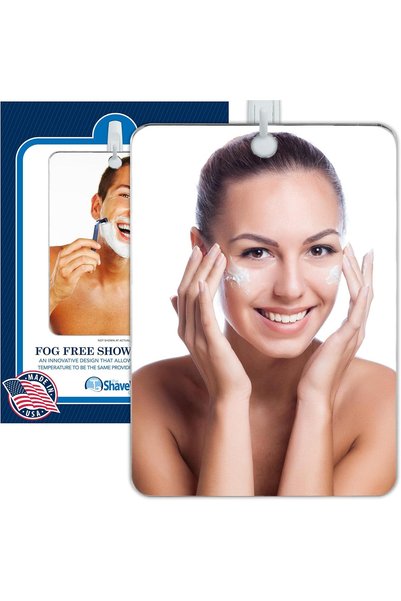 Generic مرآة حلاقة مضادة للضباب مقاس XL |   مرآة حمام مضادة للضباب مع خيار ال...