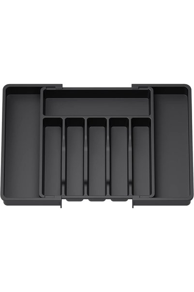 Generic Expandable Silverware Organizer, Adjustable Cutlery Tray for Drawer