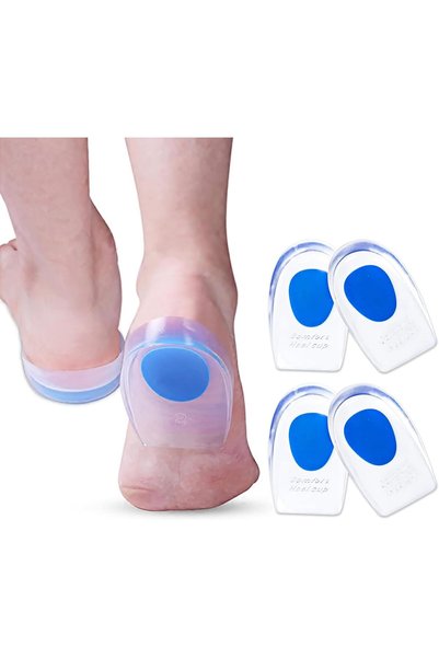 Generic Soft Silicone Increase Heel height Protection with All-Day Shock Abso...