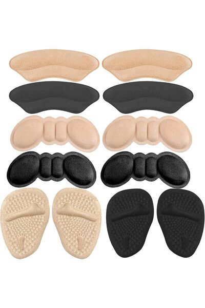 Generic 6 Pairs Heel Grips and High Heel Inserts for Women’s Shoes, Soft Gel ...