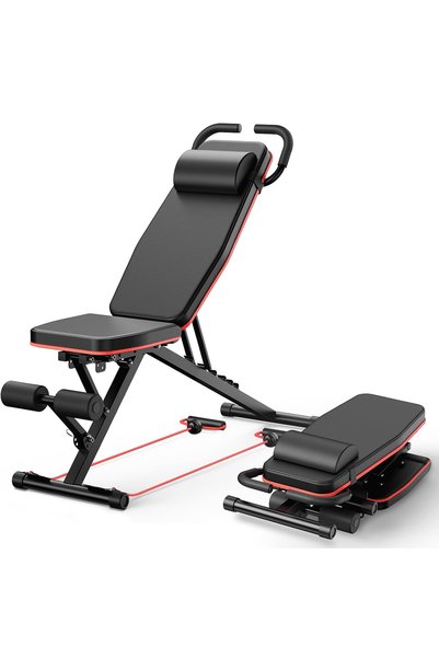 Sumkyle Adjustable Weight Bench for Home Gym, Foldable Workout Bench