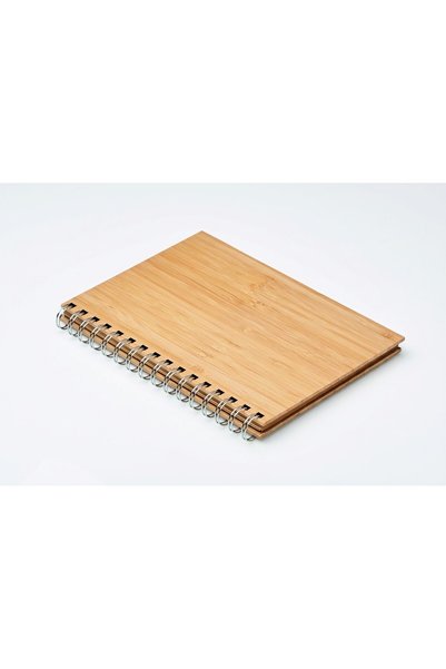 JOY CREATIVE A5 spiral notebook, Bamboo cover, 140 kraft paper pages, Joy Cre...