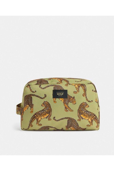 Wouf Avo Leopard - Large Makeup Bag