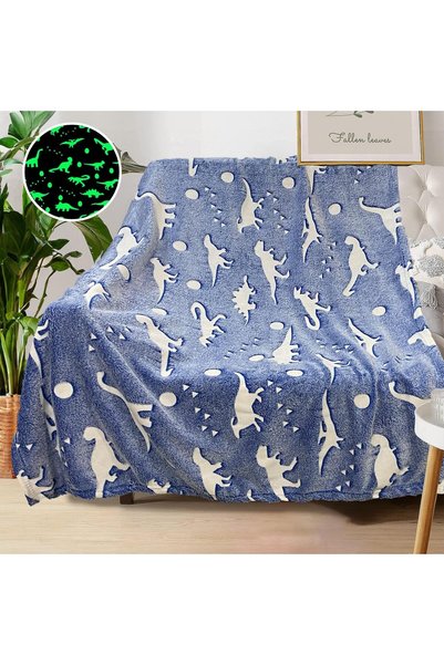 Generic Dinosaur Blanket for Boys, Personalized Baby Blankets for Boys, Dinos...