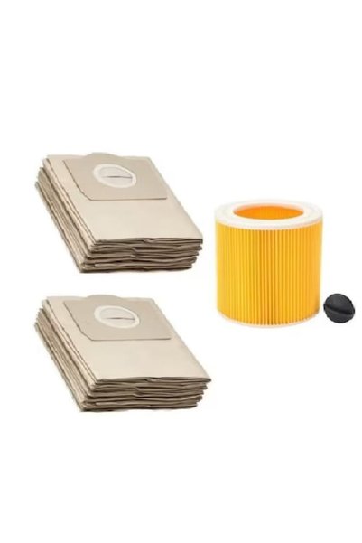 Elworld Set de 10 saci DAO și filtru de aer pentru aspiratoarele Karcher seri...
