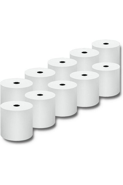 Qoltec Ταινία Χαρτιού Ταμειακής Μηχανής W80xD80mm 55gr/m² 10 τεμάχια Κωδικός:...
