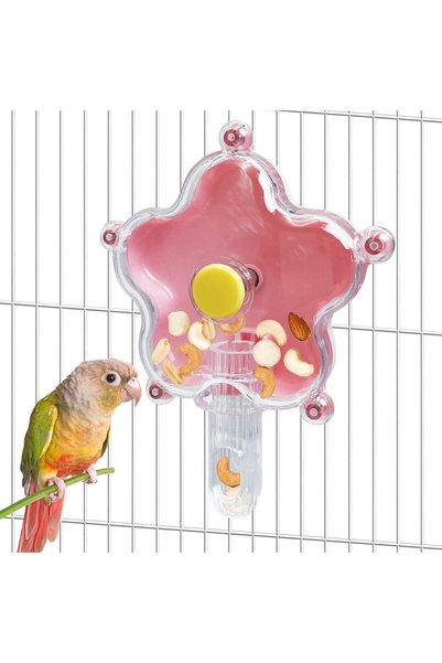 Generic Bird Foraging Wheel, Parrot Cage Spinning Toy, Interactive Puzzle Fee...