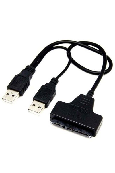 FUJISHKA محول USB إلى SATA USB 2.0 لأقراص HDD وSSD مقاس 2.5 بوصة - كابل قارئ ...