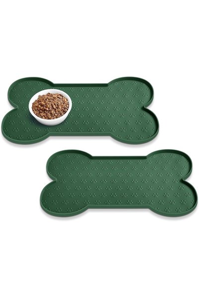 Generic Dog Food Mat Anti-Slip Silicone Dog Bowl Mat Thicker Pet Placemat Wat...
