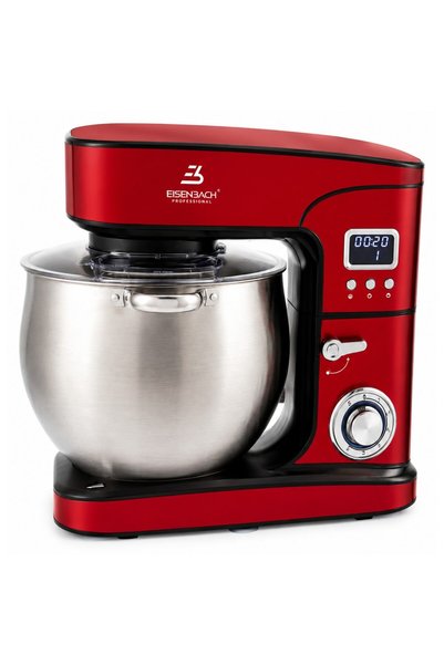 EİSENBACH Robot de bucătărie, Vas din oțel inoxidabil de 14L, 2800W, Roșu