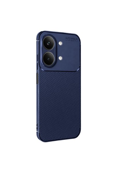 Generic Brand Vivo Y05 Auto Focus Carbon Cover - Navy Blue
