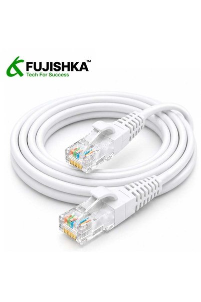 FUJISHKA كابل إيثرنت CAT6 بطول 30 متر - كابل شبكة جيجابت LAN RJ45 للراوتر وال...