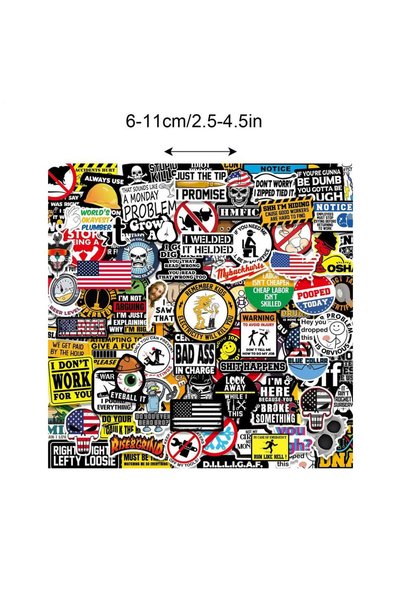 Choice As picture 150 sheets Hardhat Stickers 150pcs Funny Stickers For Adult...