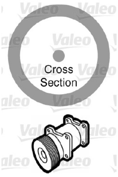 VALEO Gasket, coolant pipe 509172