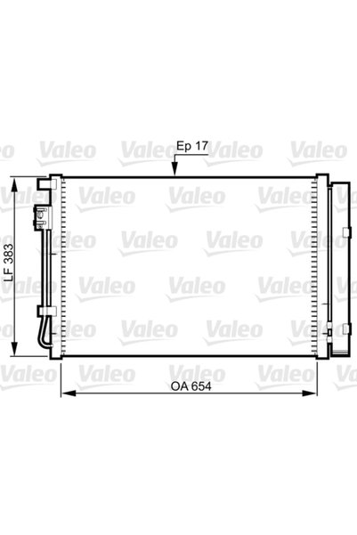 VALEO Συμπυκνωτής, κλιματισμός 814362