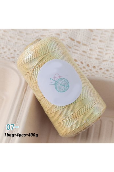 Choice 07 4Pcs=400G Shiny Shiny Core-Spun Yarn, Hand-Woven Yarn Suitable for ...