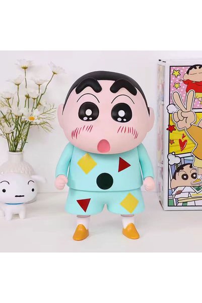 BANDAI 2 23CM NEW Crayon Shin-Chan Figures Peripheral Series Model Car Orname...