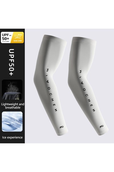 Choice L Light gray GTUBIKE Summer Breathable Ice Silk Bicycle Sleeves Sun UV...