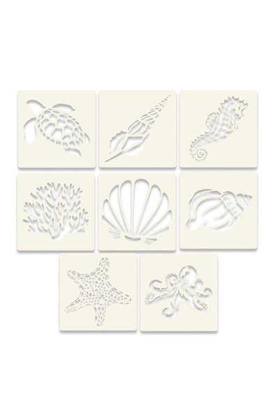 Choice A Hollow-Out Marine Animals Stencil Template Reusable DIY Crafts Stenc...