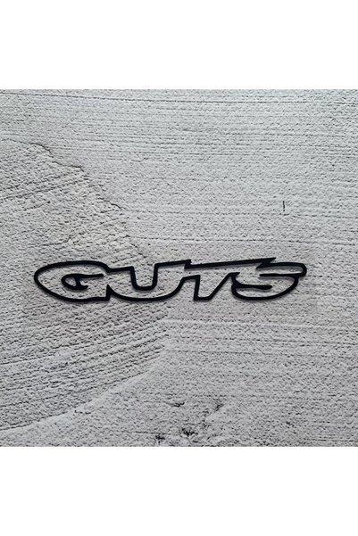 Choice black 1PC "GUTS" Text Stickers, Waterproof Vinyl Decals for Vehicles