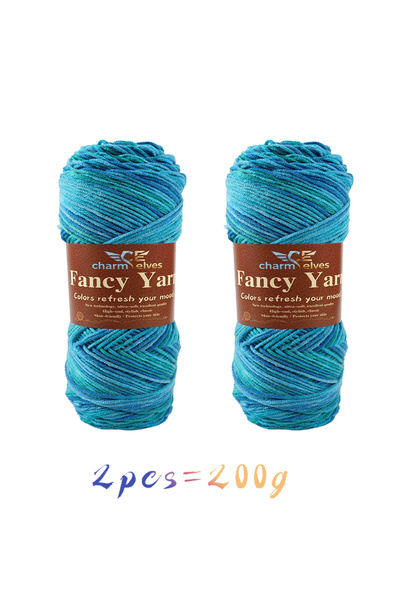 Choice 21 2Pcs/200G Multi-Colored Gradient Yarn, High-Quality Gradient Yarn, ...