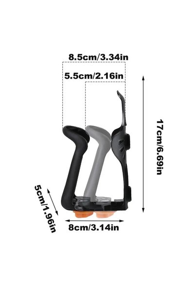 Choice YDF59-Black Adjustable Bicycle Bottle Holder Mountain Bike Water Bottl...