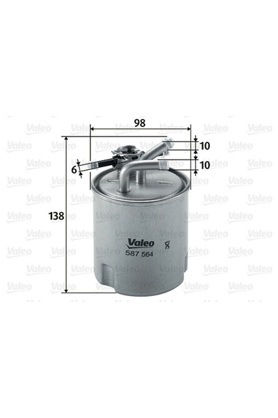 VALEO Φίλτρο καυσίμου 587564