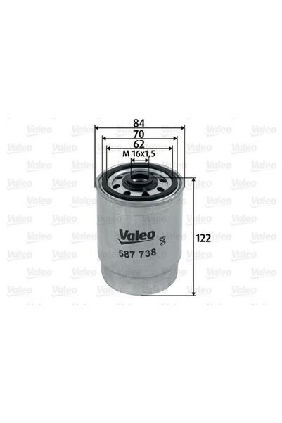 VALEO Горивен филтър 587738