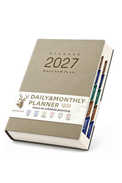 Choice A 2027 Daily Planner Ring Binder Notebook 400 Pages Habit Tracker Mont...
