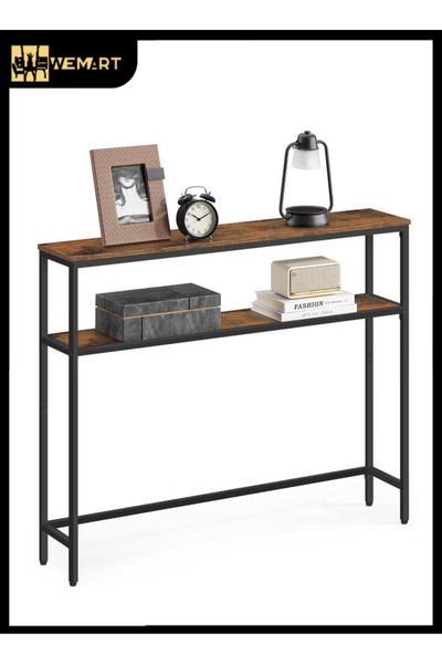Wemart Console Table 2 Tier Simple Sofa Table Home Coffee Corner Display Entr...