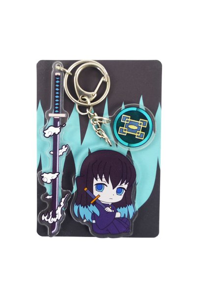 BANDAI MDD-A Demon Slayer Acrylic Keychain Muichirou Tanjirou Cartoon Pendant...