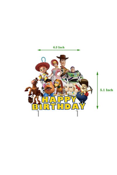 BANDAI In stock 1pc-big topper 2026 NEW Toy Theme Party Supplies Blue Cake To...