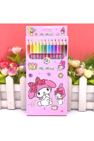 Choice meile Sanrio 12-Color Cartoon Colored Pencils Set with Hello Kitty My ...