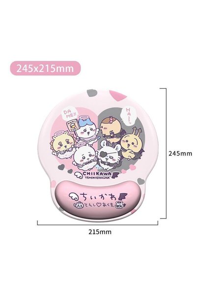 Choice pink Kawaii Chiikawa Office Non-slip The Wrist Mouse Pad Cartoon Creat...