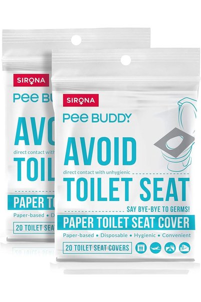 PEE BUDDY PeeBuddy Disposable Toilet Seat Covers - 40 Sheets (2 Pack - 20 She...