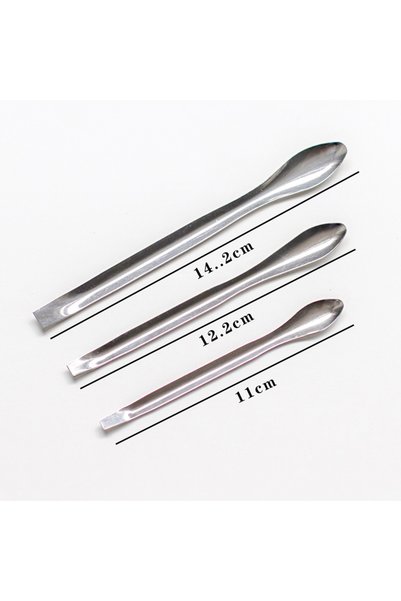 Choice 3Pcs 3Pcs Stainless Steel Lab Spatula Laboratory Powder Mixing Spoon G...