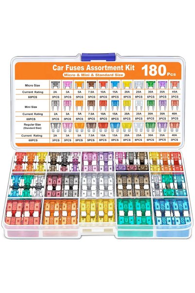 Choice طقم متنوع من 180 قطعة و300 قطعة من فيوزات السيارات، 160 قطعة صغيرة و90...