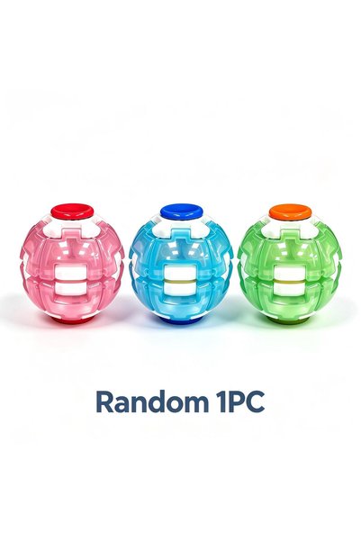 Choice Random Color 1PC Luminous Press-to-Spin Fidget Ball, 3D Gear Rotating ...
