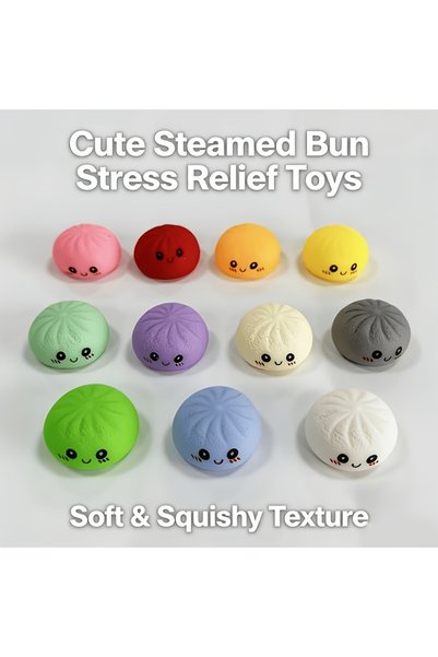 Choice random - 6pcs 6/12/24PCS Mini Dumpling Squishy Toys Kawaii Slow Rising...