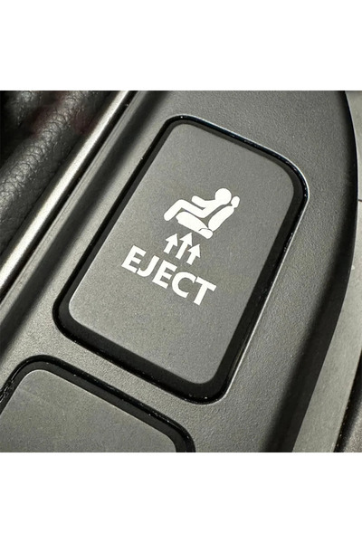Choice 4 قطع ملصقات سيارات مضحكة على شكل زر إخراج وهمي، ملصقات فينيل فارغة لل...