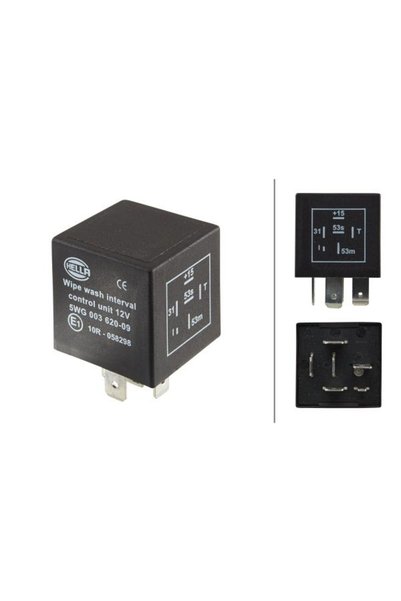 Hella Ρελέ, καθυστέρηση υαλοκαθαριστήρα 5WG 003 620-091