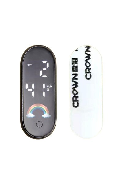 Choice J Luminous Motorcycle Car Clock Auto Internal Stick-On Mini Sport Wate...