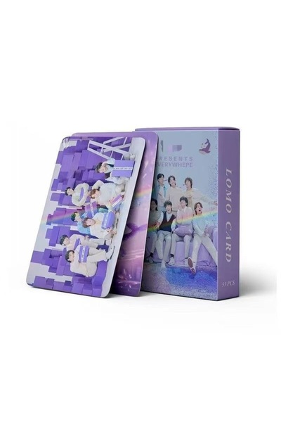 BANDAI 40 New 55Pcs BTS Lomo Cards J-HOPE JIMIN V JUNGKOOK HD Photocards Kpop...